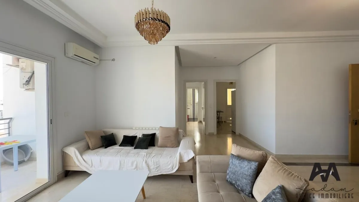 Appartement S+2 Meublé – AFH2 Résidence Sécurisée, Vue Mer 