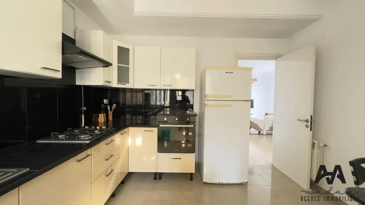 Appartement S+2 Meublé – AFH2 Résidence Sécurisée, Vue Mer 