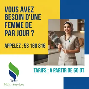 femme de menage par jour a rades
