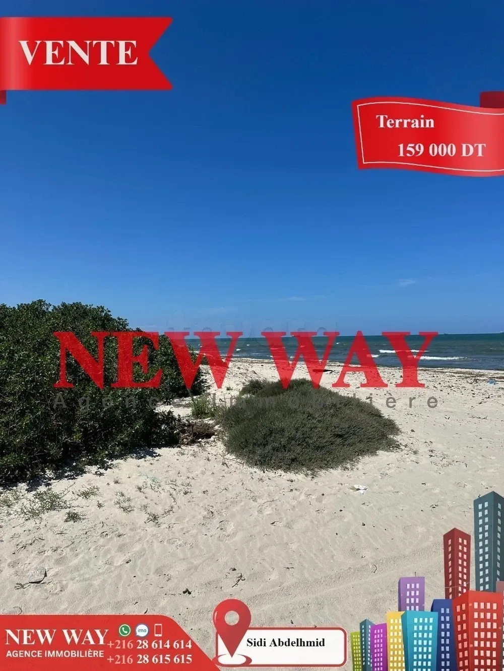 Terrain à Sidi Abdelhamid Prés de la mer