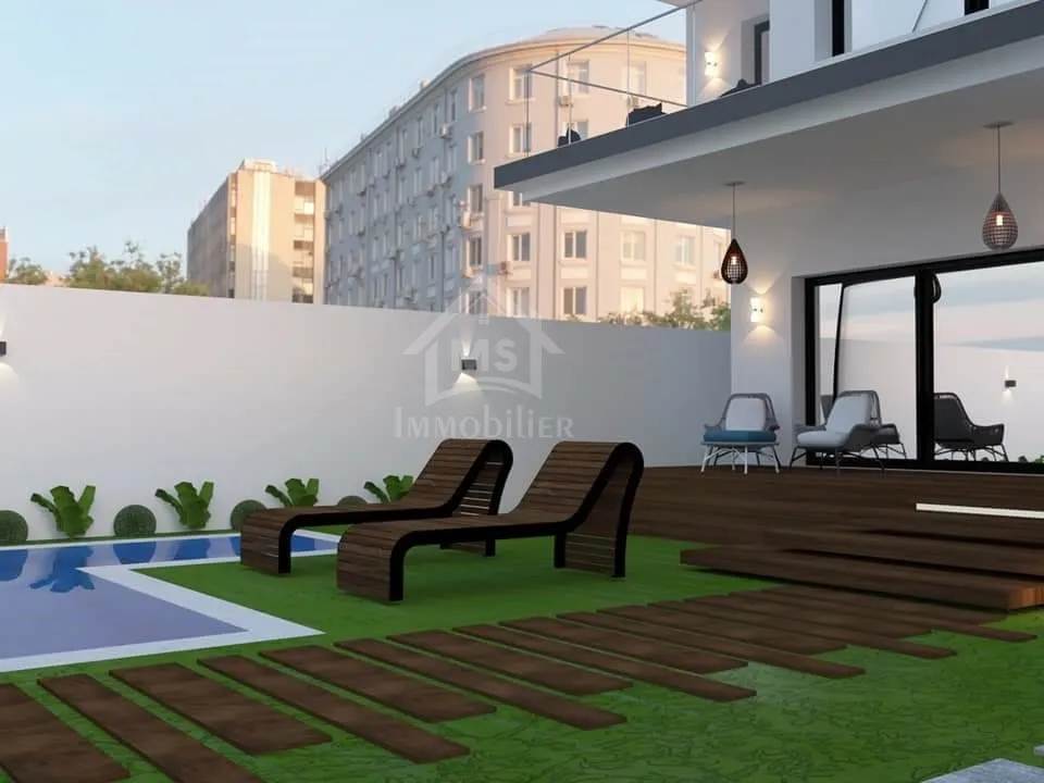 Duplex S+3 avec piscine encours de finition Ă  vendre51355351