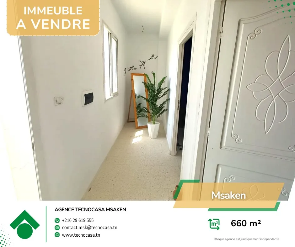 Investissement rentable : Immeuble R+4 en plein cœur de la ville