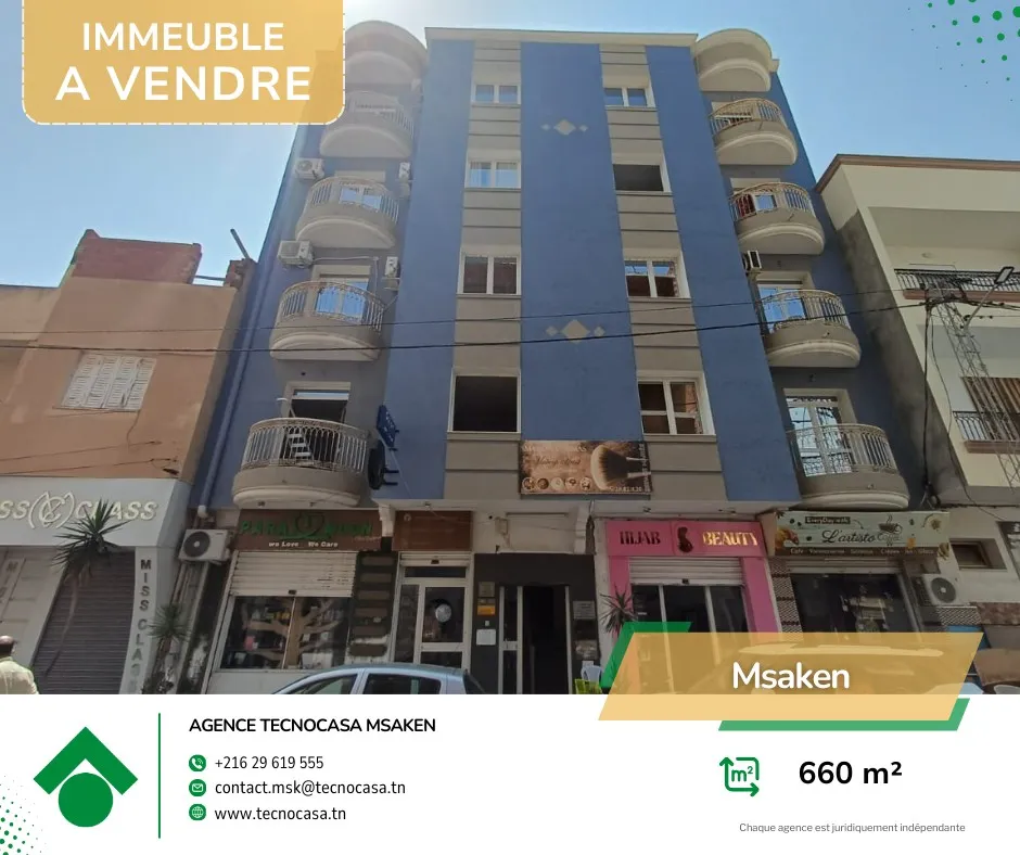 Investissement rentable : Immeuble R+4 en plein cœur de la ville