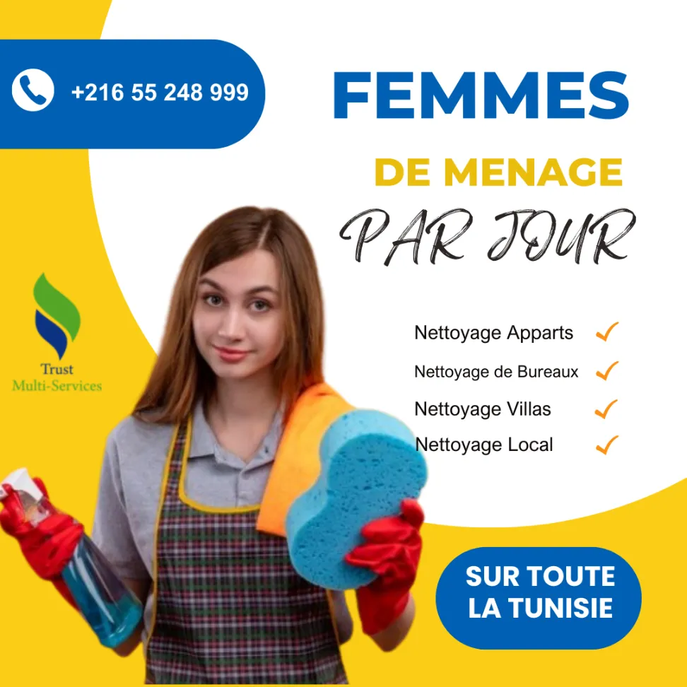 femme de ménage par jour a tunis
