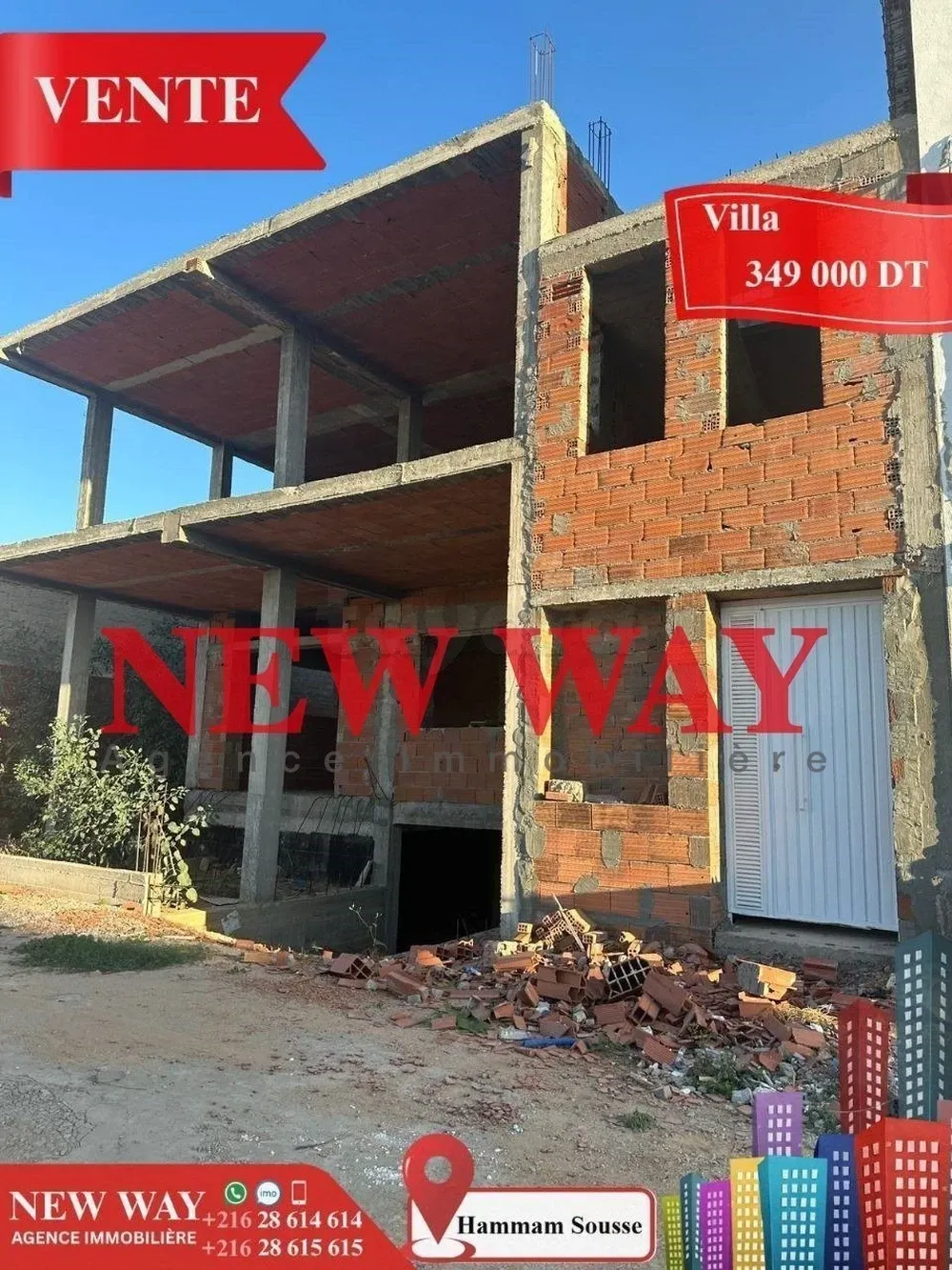 Villa inachevée à Hammam Sousse