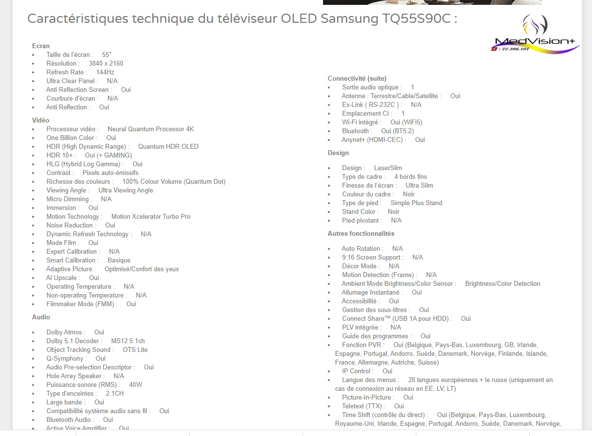 đSAMSUNG 77" QD-Oled,serie 9 _EuropĂ©enne_