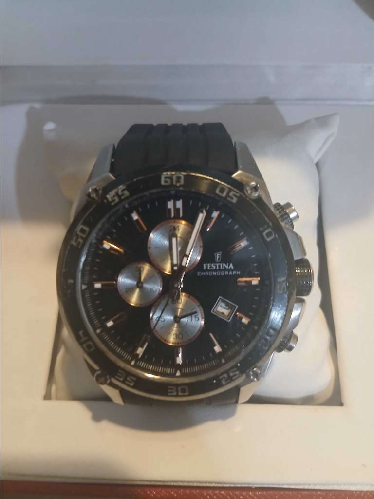 montre festina original chrono stal inxdable tele phone 53335227