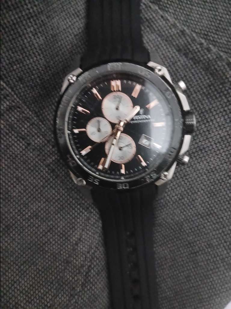 montre festina original chrono stal inxdable tele phone 53335227