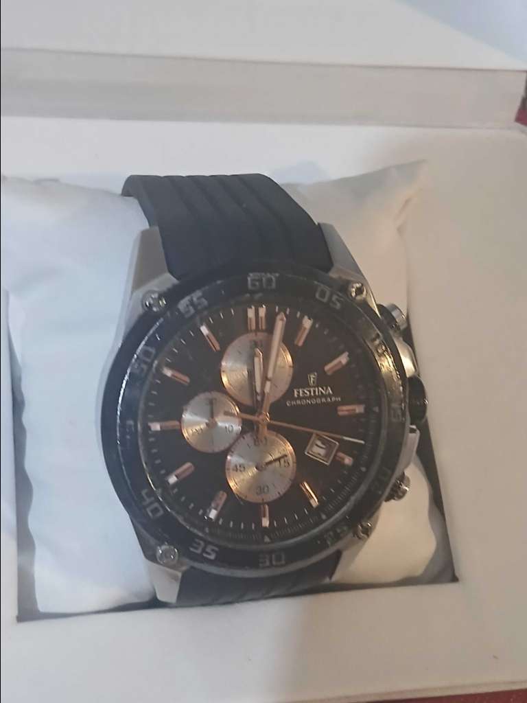 montre festina original chrono stal inxdable tele phone 53335227