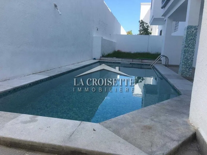 Duplex s4 avec jardin et piscine à La Marsa MDL0008