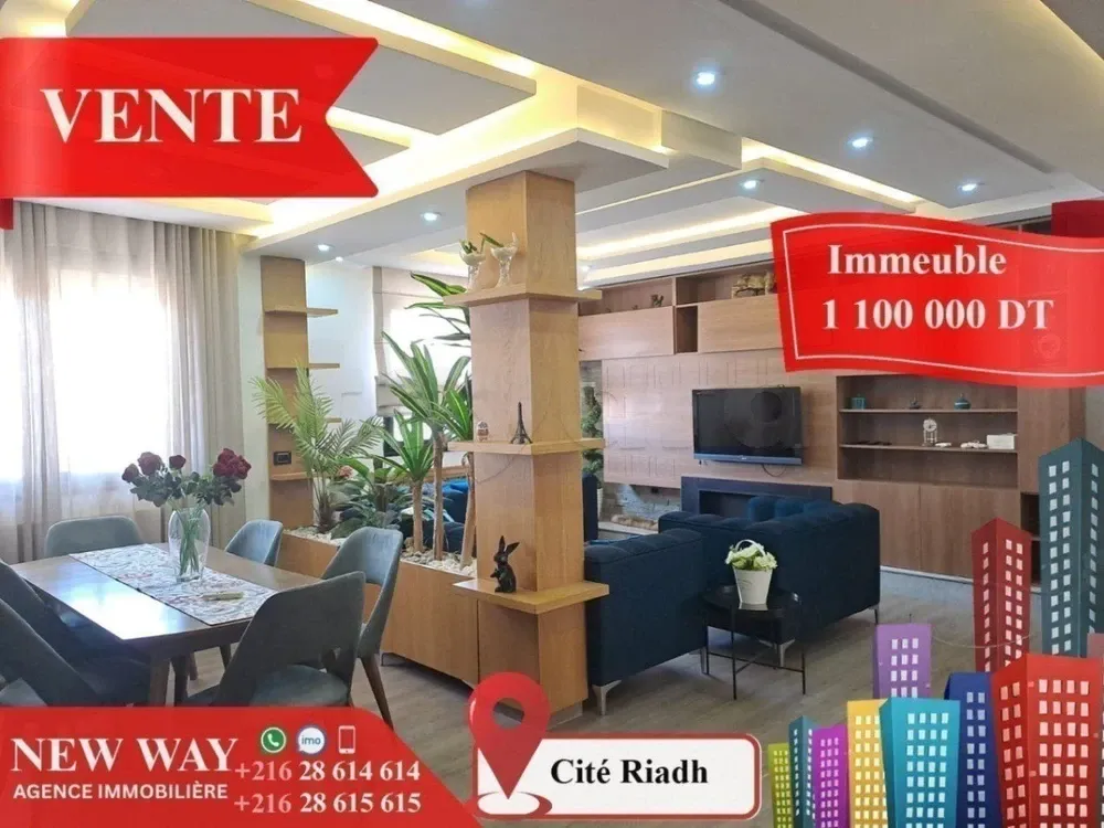 Propriété idéal pour investissement immeuble à Cité Riadh