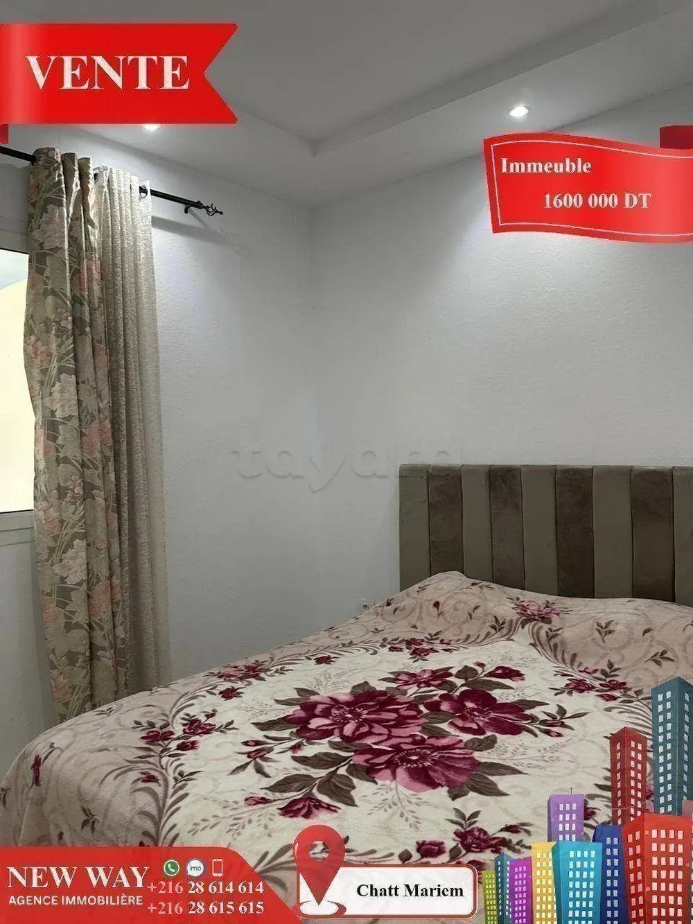 Résidence de 7 Appartements à Chatt Mariem prés de la Mer