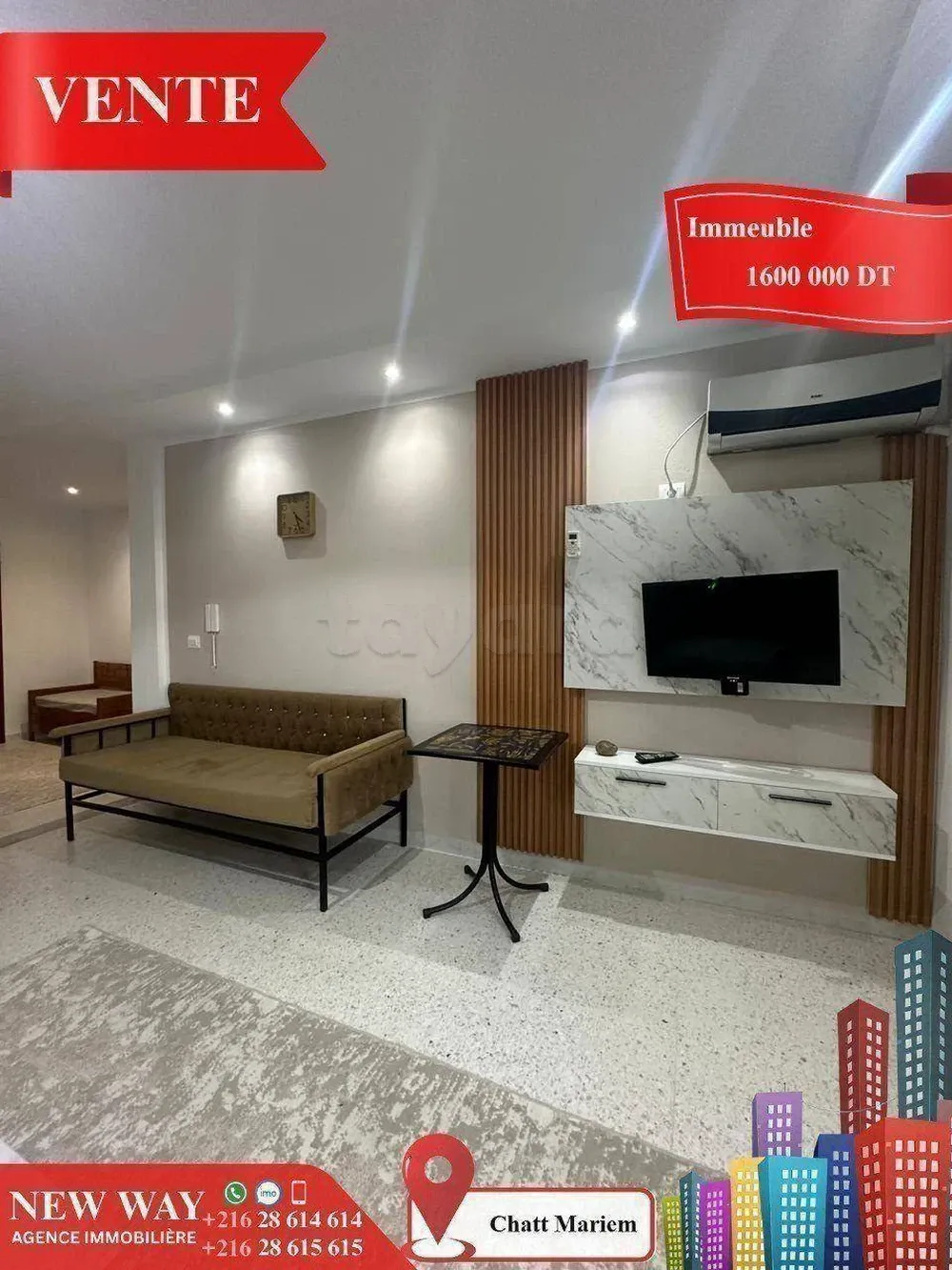 Résidence de 7 Appartements à Chatt Mariem prés de la Mer