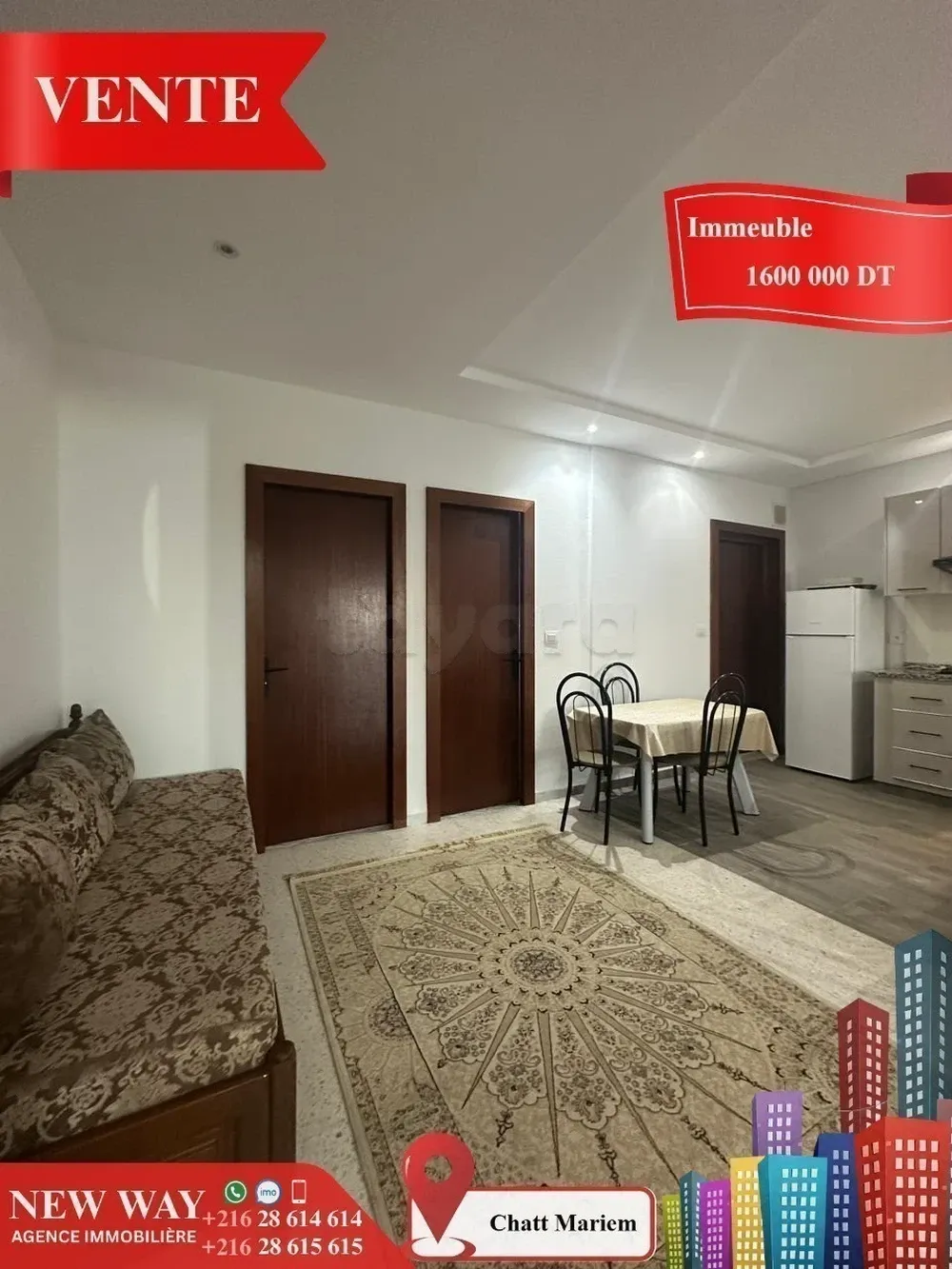 Résidence de 7 Appartements à Chatt Mariem prés de la Mer