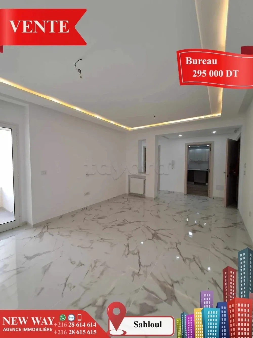 Bureau (A+2) à Sahloul 4