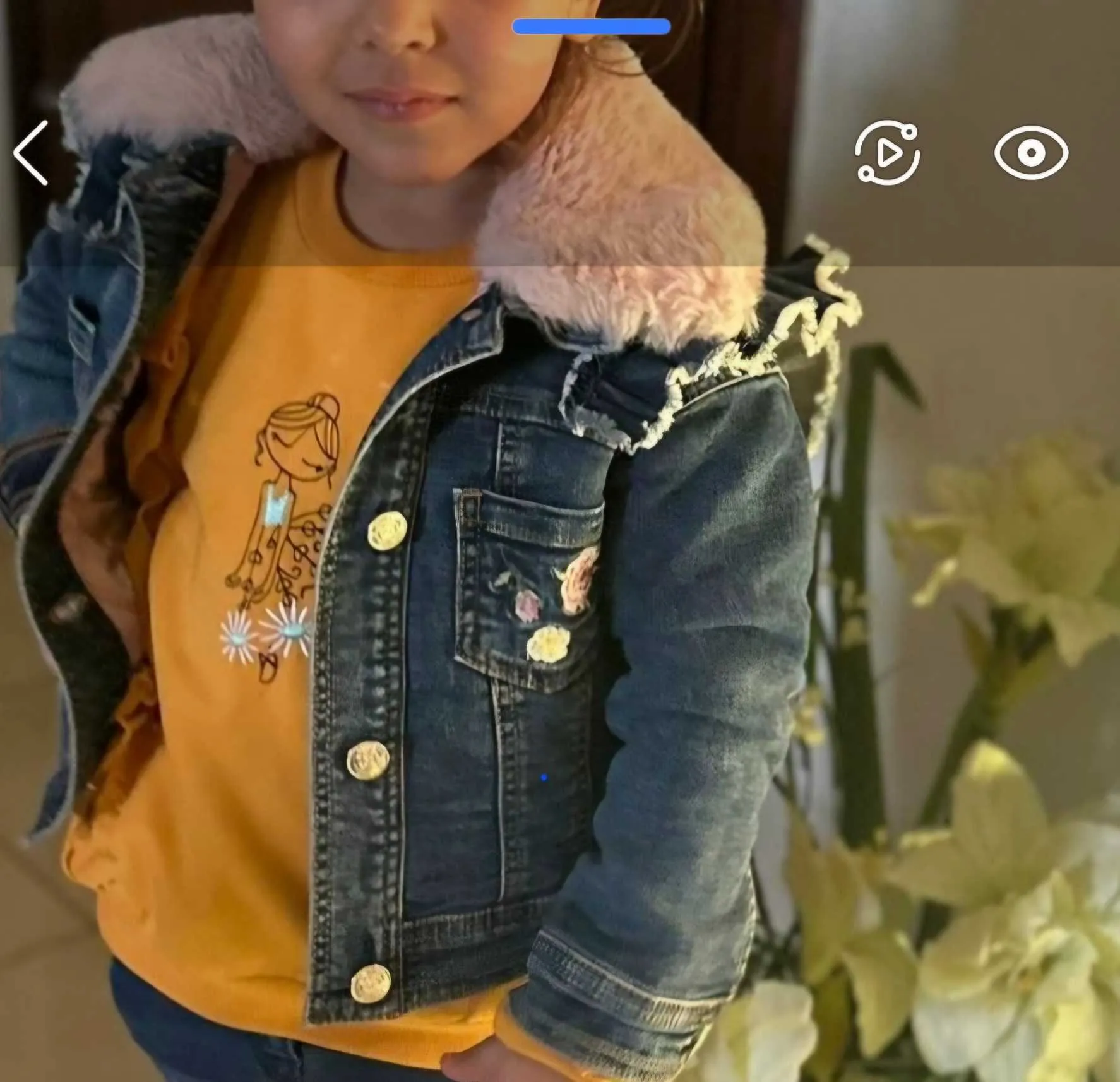  Veste Jean fille 4ans et 5ans 