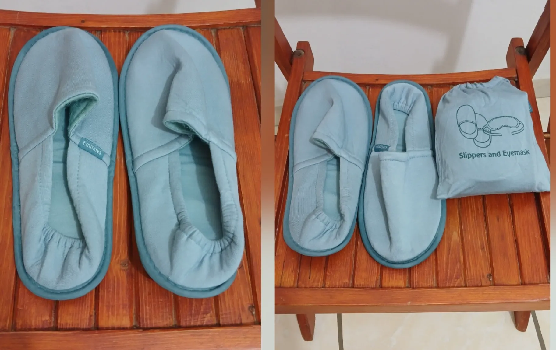 Des claquettes en coton neuves