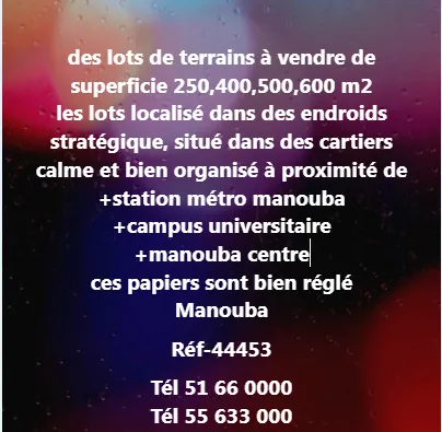 terrain a vendre