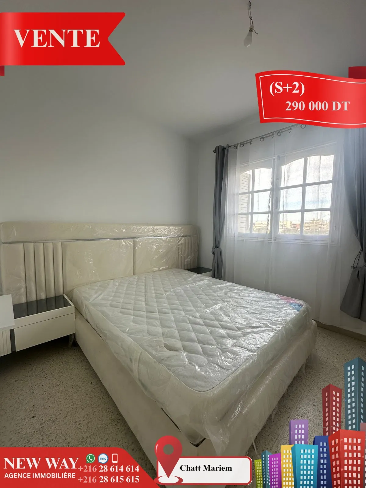 (S+2) Meublé à Chatt Mariem, Prés de la Mer