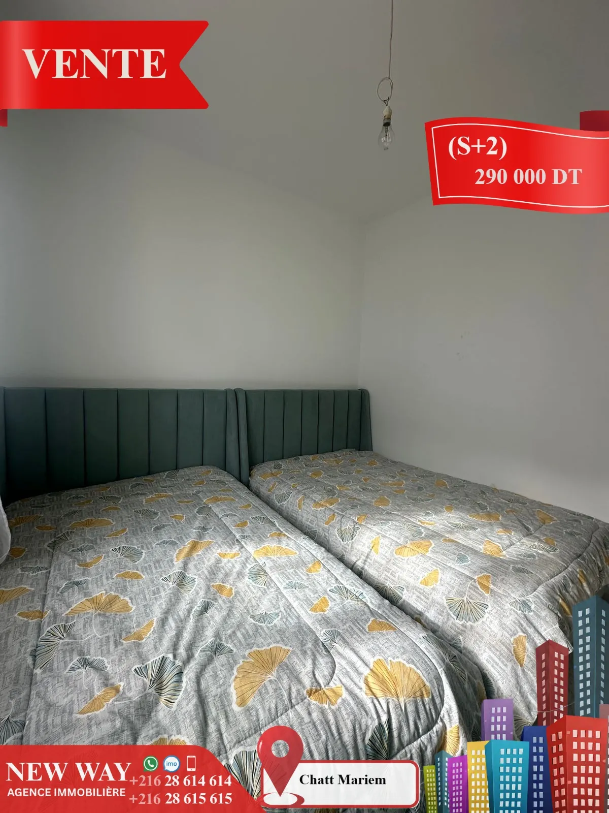 (S+2) Meublé à Chatt Mariem, Prés de la Mer