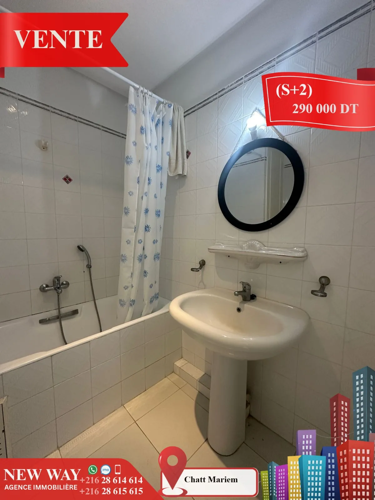 (S+2) Meublé à Chatt Mariem, Prés de la Mer