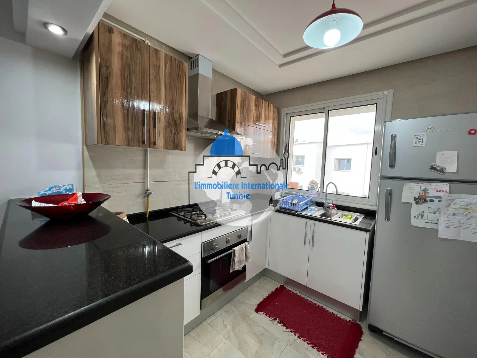 Location annuelle S+1 meublé avec place de parking à Khzema