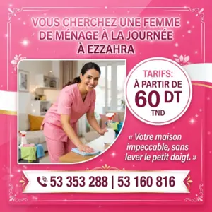 femme de menage par jour a 