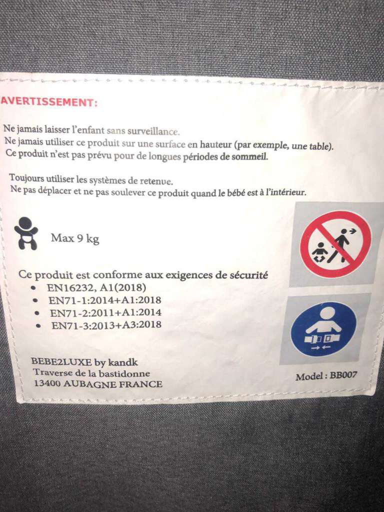 Balancelle électrique marque bébé luxe