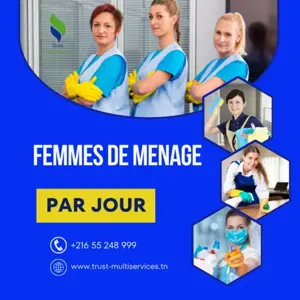 femme de ménage par jour en tunis 
