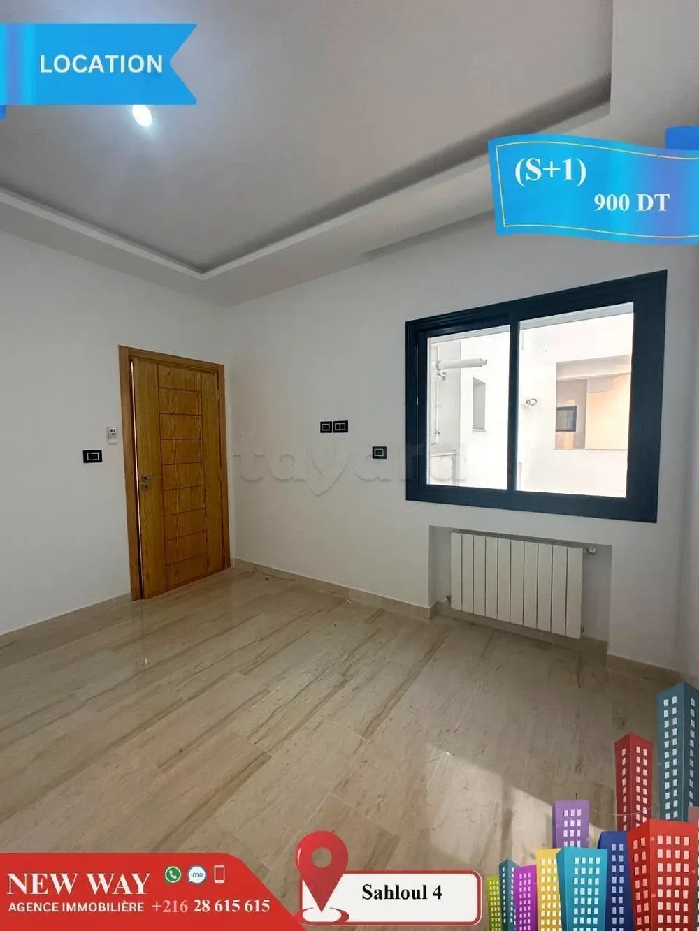 Appartement (S+1) à Sahloul 4