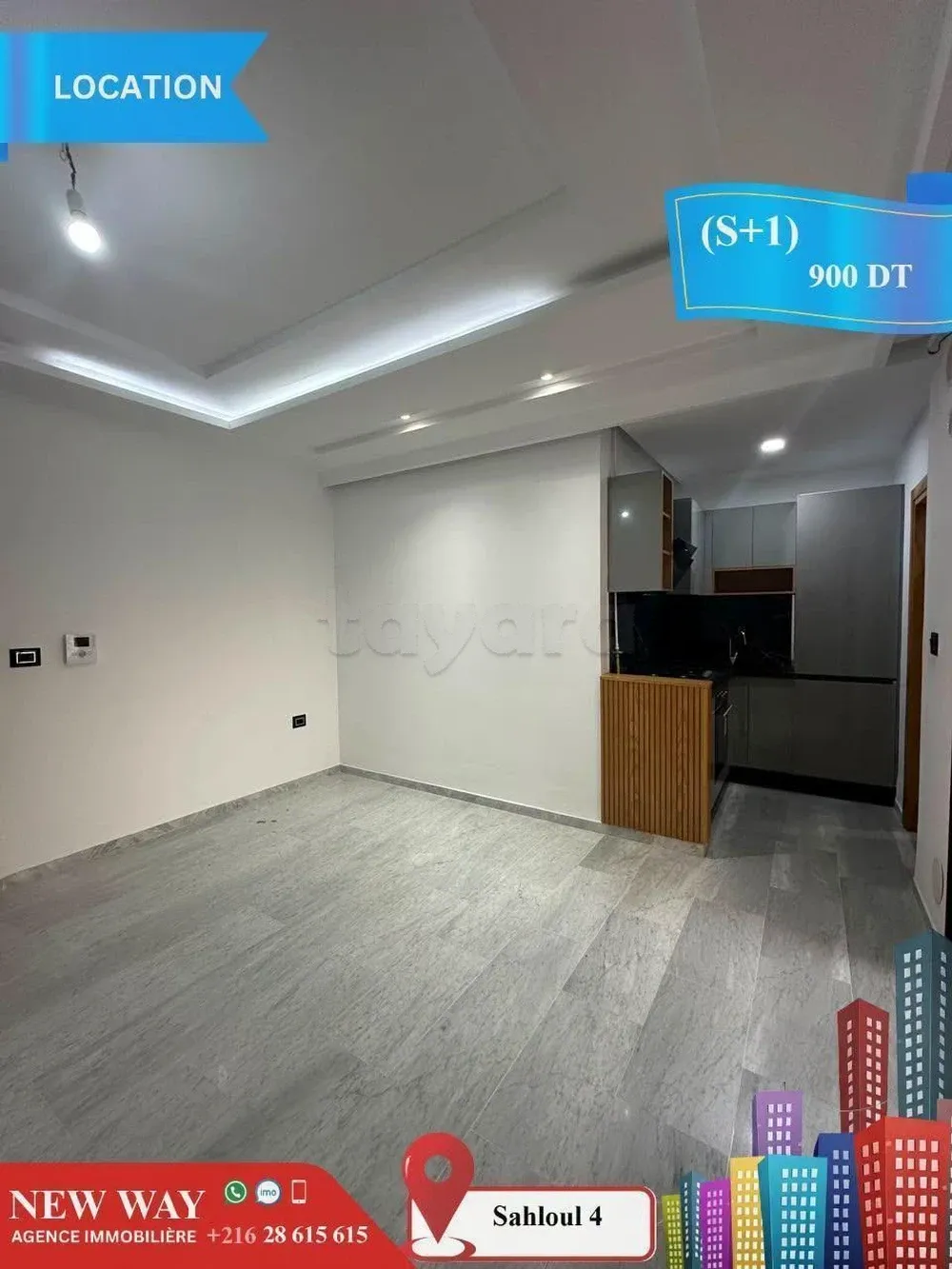 Appartement (S+1) à Sahloul 4