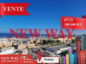 (S+2) à Sousse Vue sur Mer avec Place de Parking