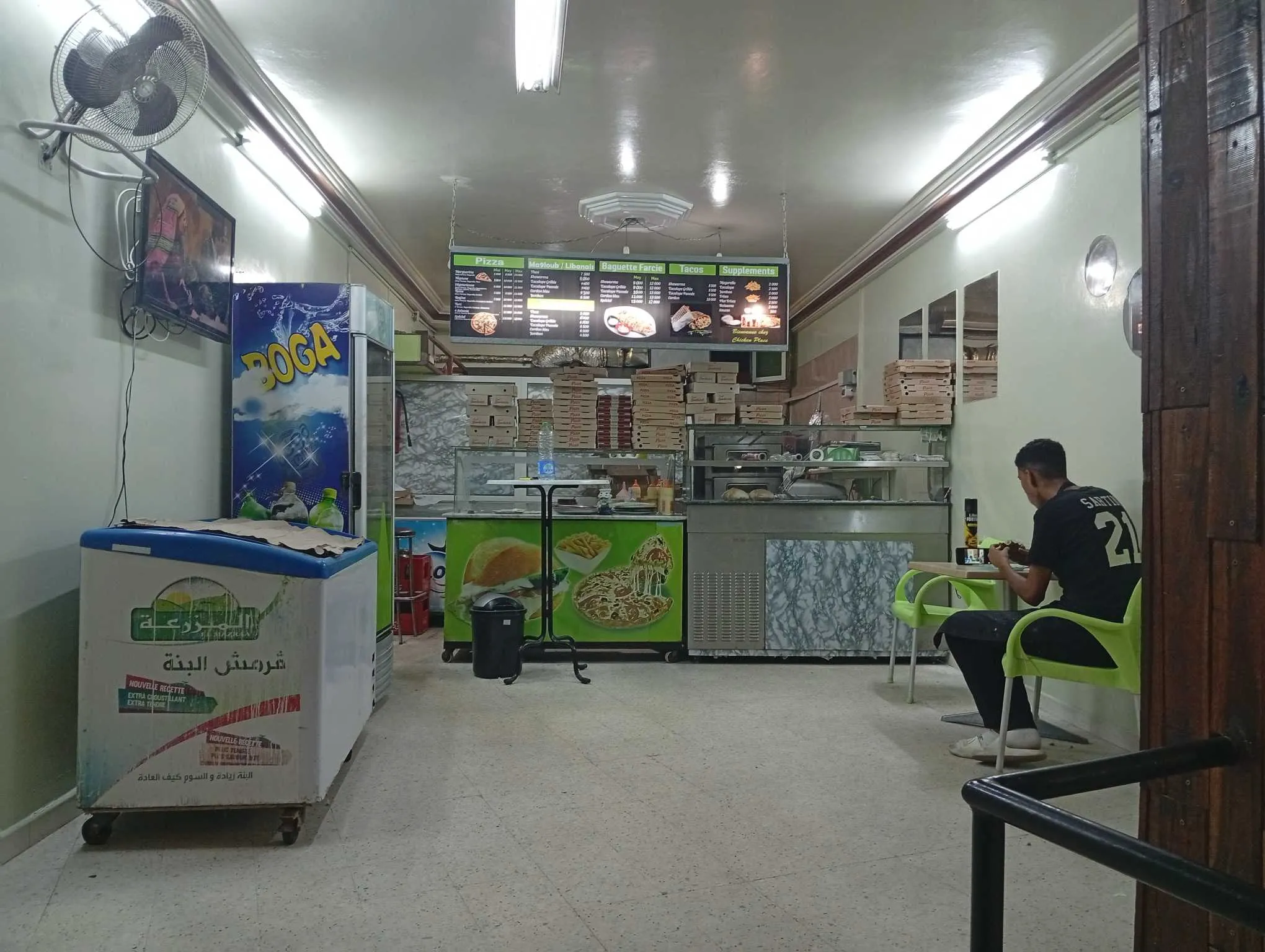 Fond commerce pizzeria