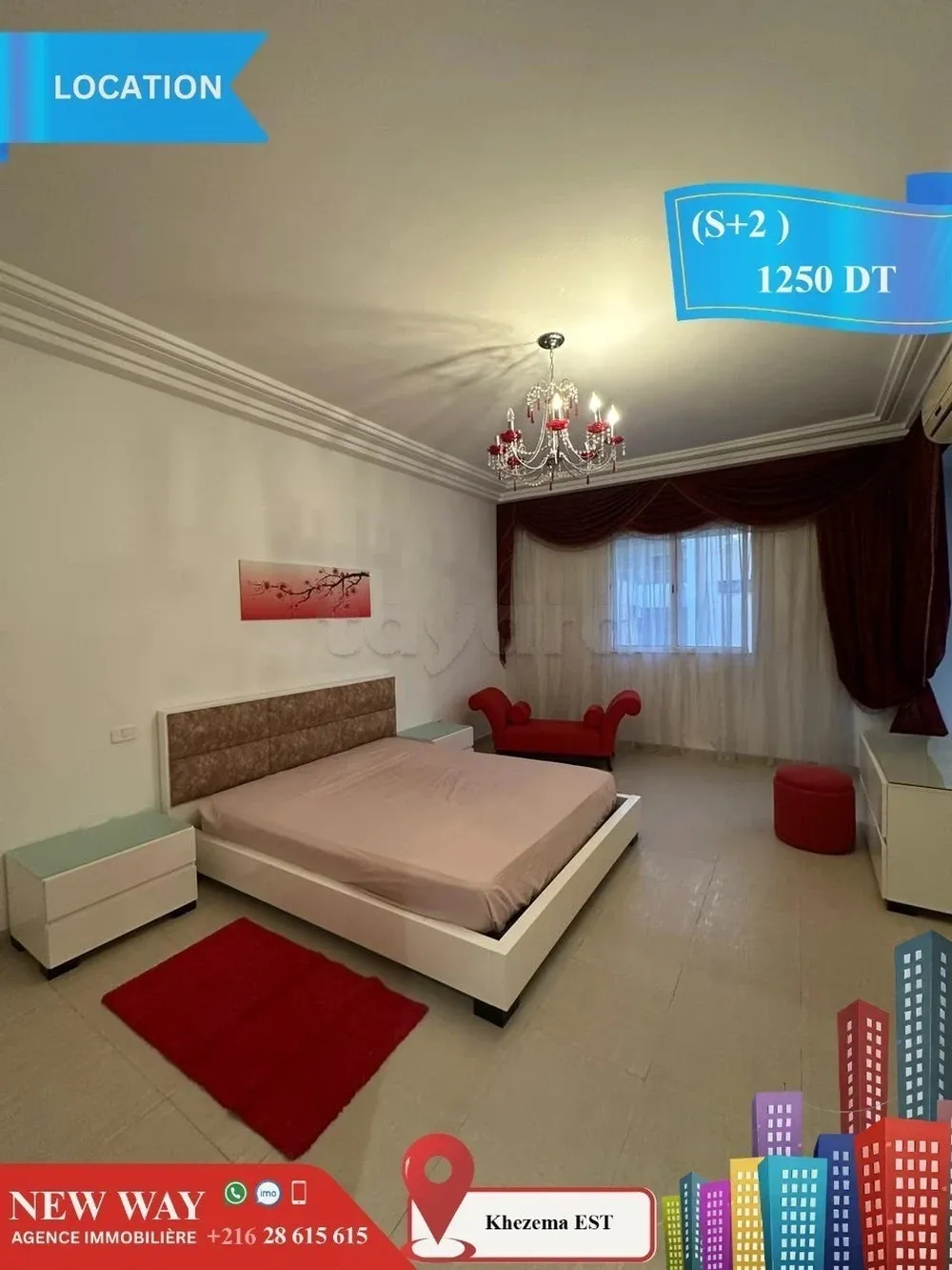 (S+2) Meublé à khezema EST