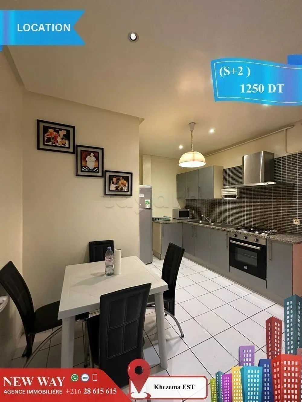 (S+2) Meublé à khezema EST