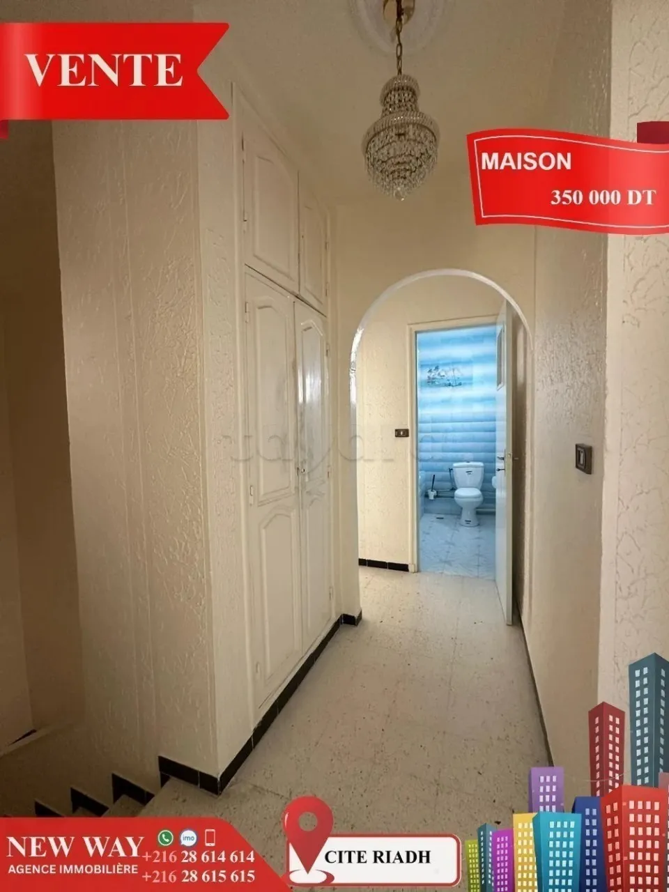 Maison indépendante (S+4) à Cité Riadh