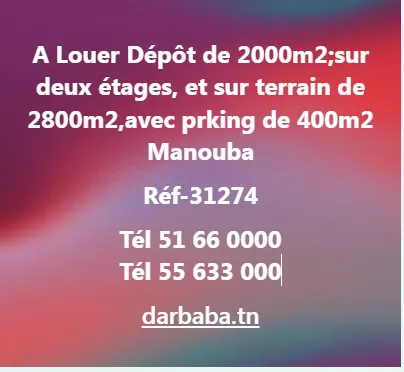 dépot a louer