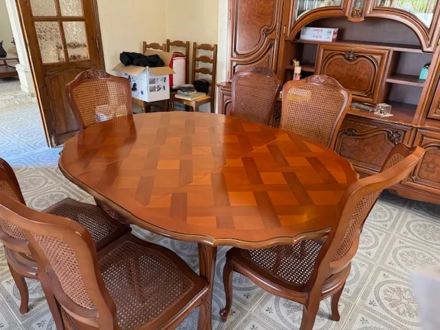 table extensible avec 6 chaises  importation France