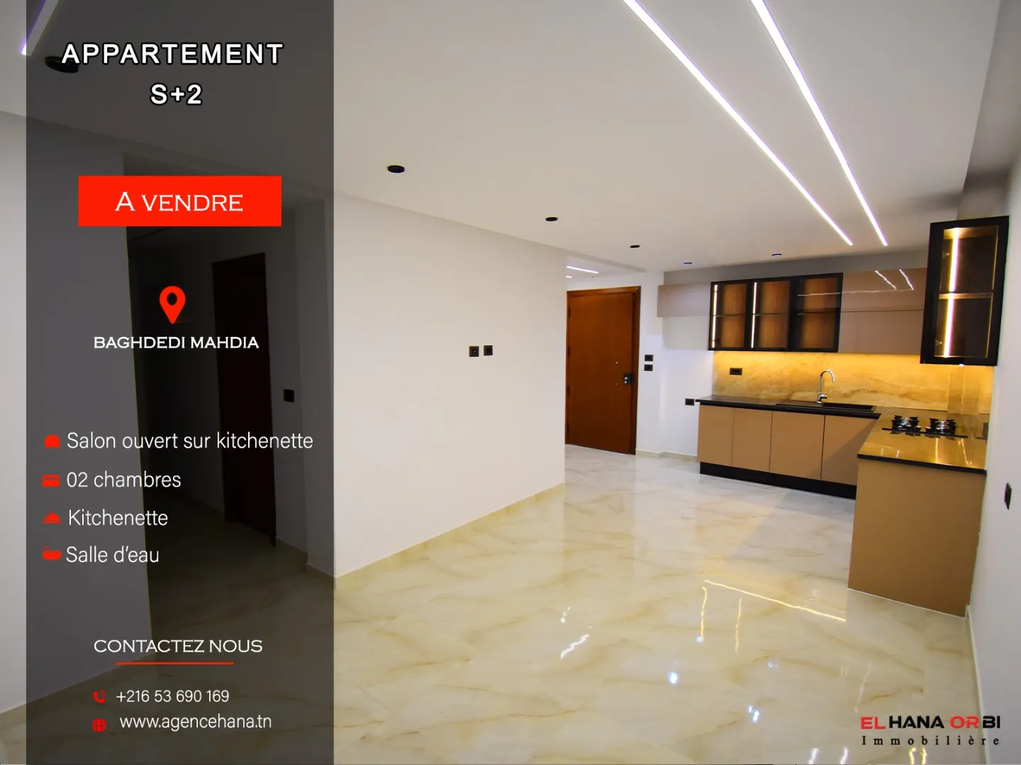 Opportunité d’investissement Appartement à vendre à baghdedi