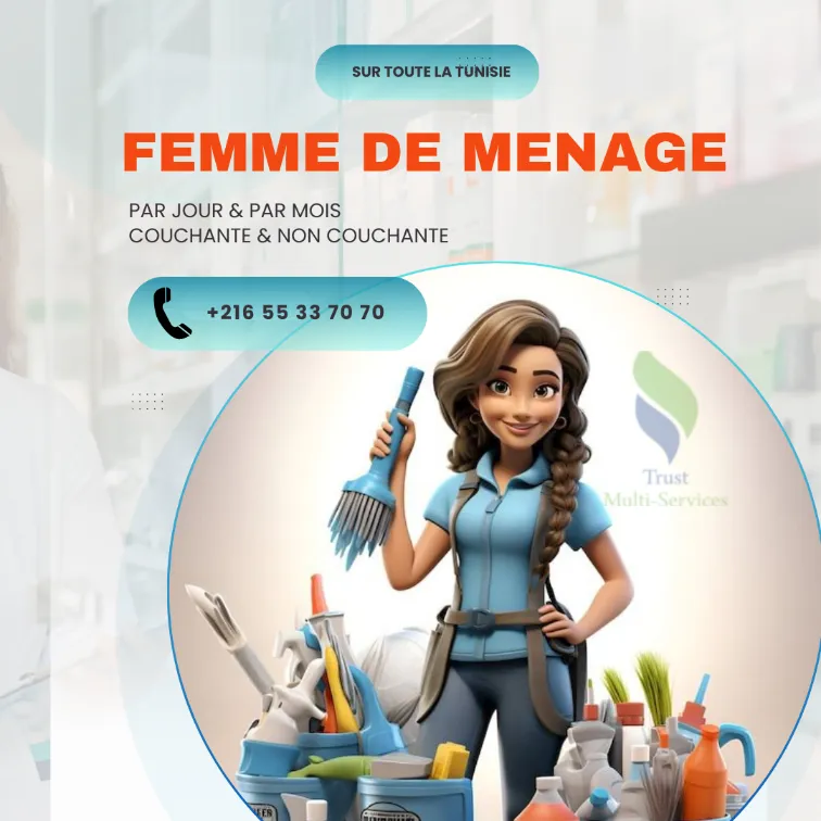 Femme de Ménage Par Jour à Cite Ennasr
