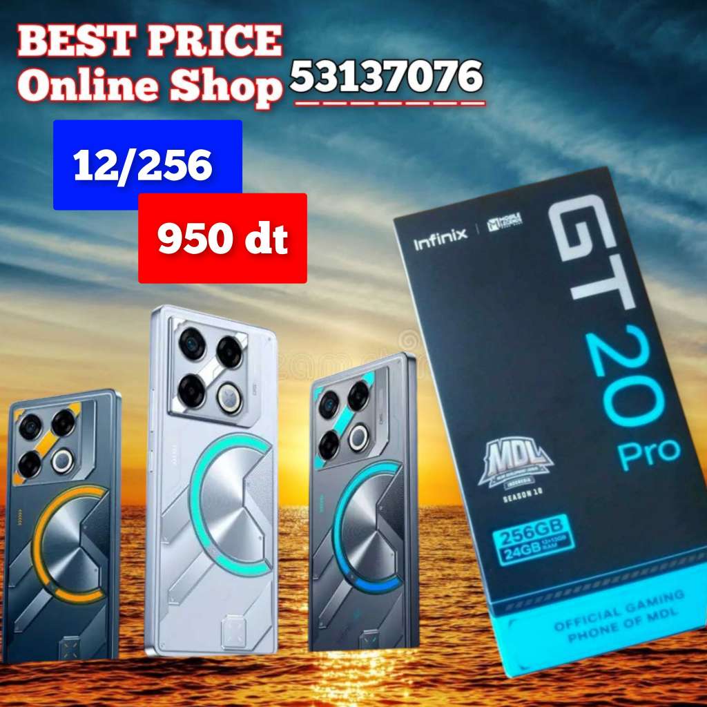 Infinix GT 20 PRO 5G  (12+12/256 ) Cacheté paquet fermé #Validé✔️