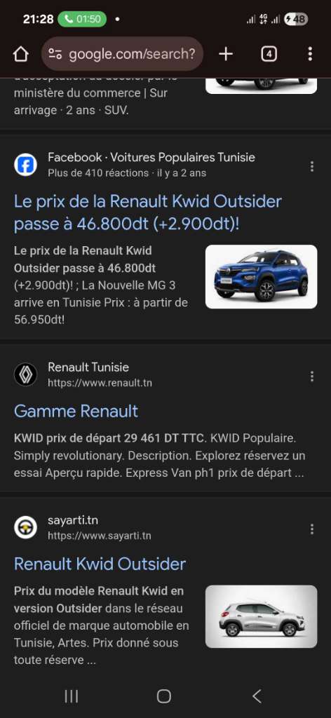 Renault kwid outsider 