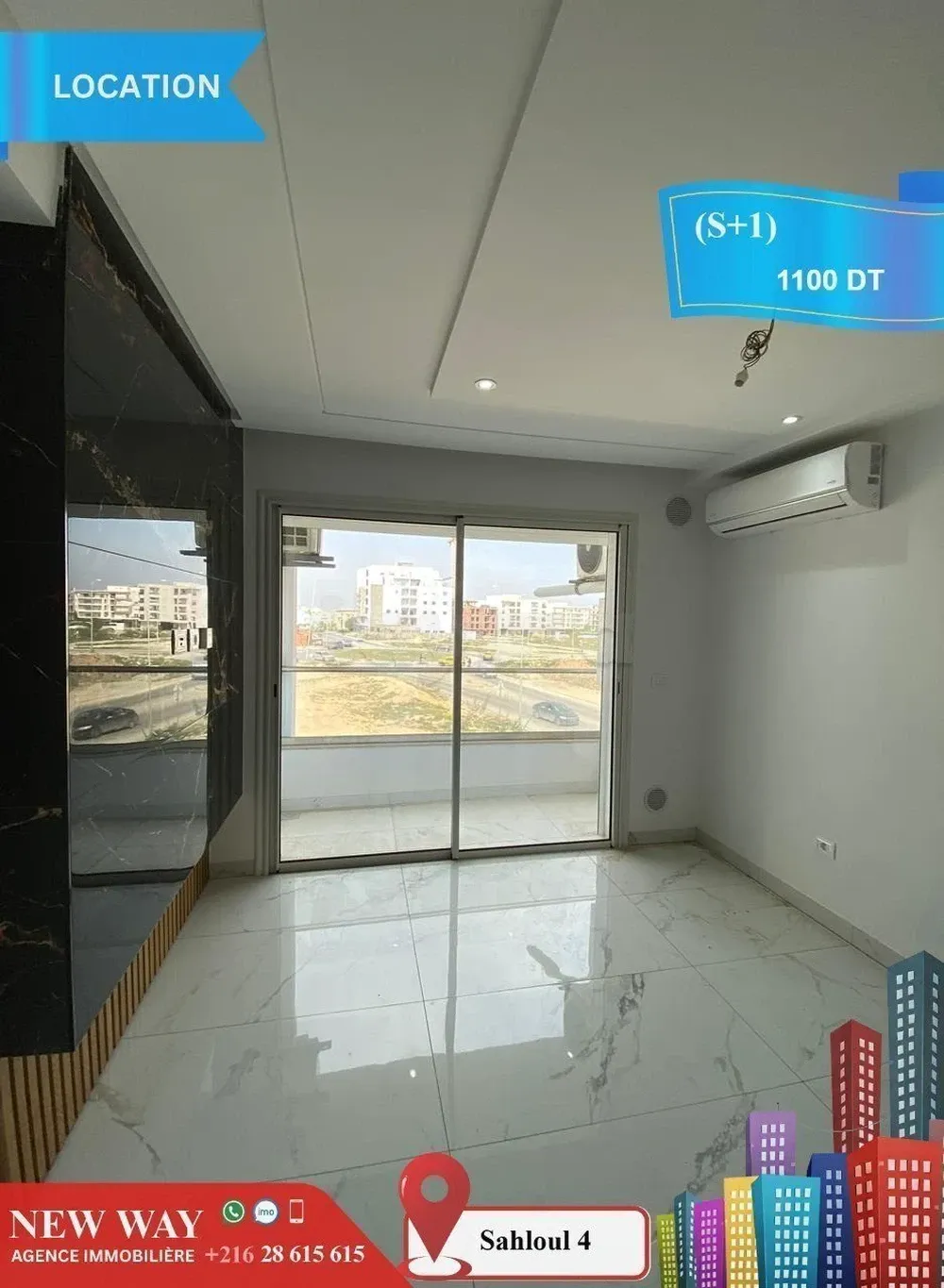 (S+1) à Sahloul 4 avec Place de Parking au Sous Sol