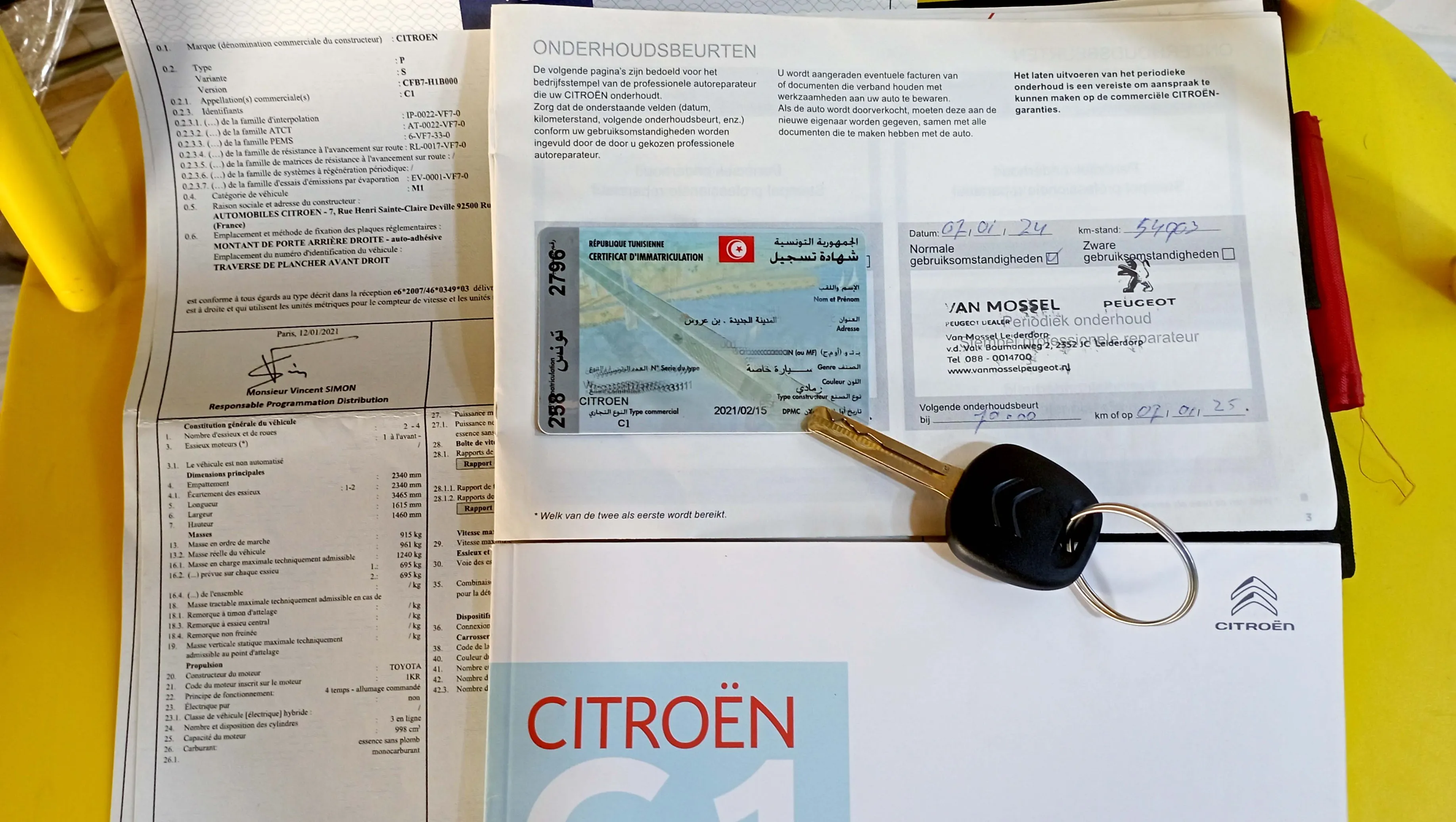 Citroën c1 première main 70km série 258
