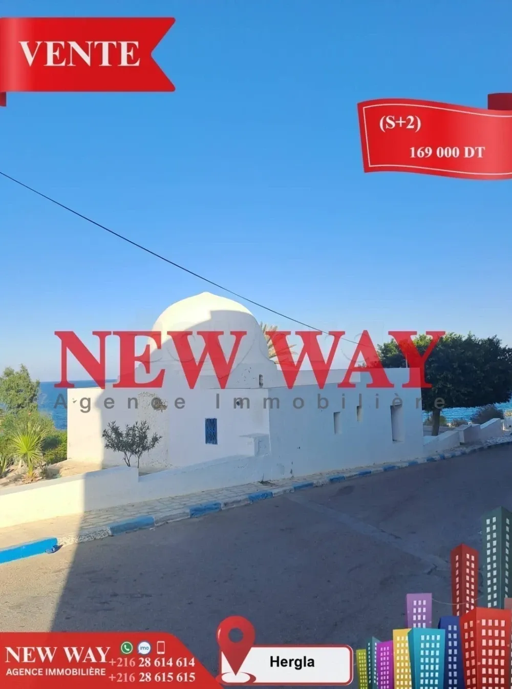 Appartement (S+2) à Hergla