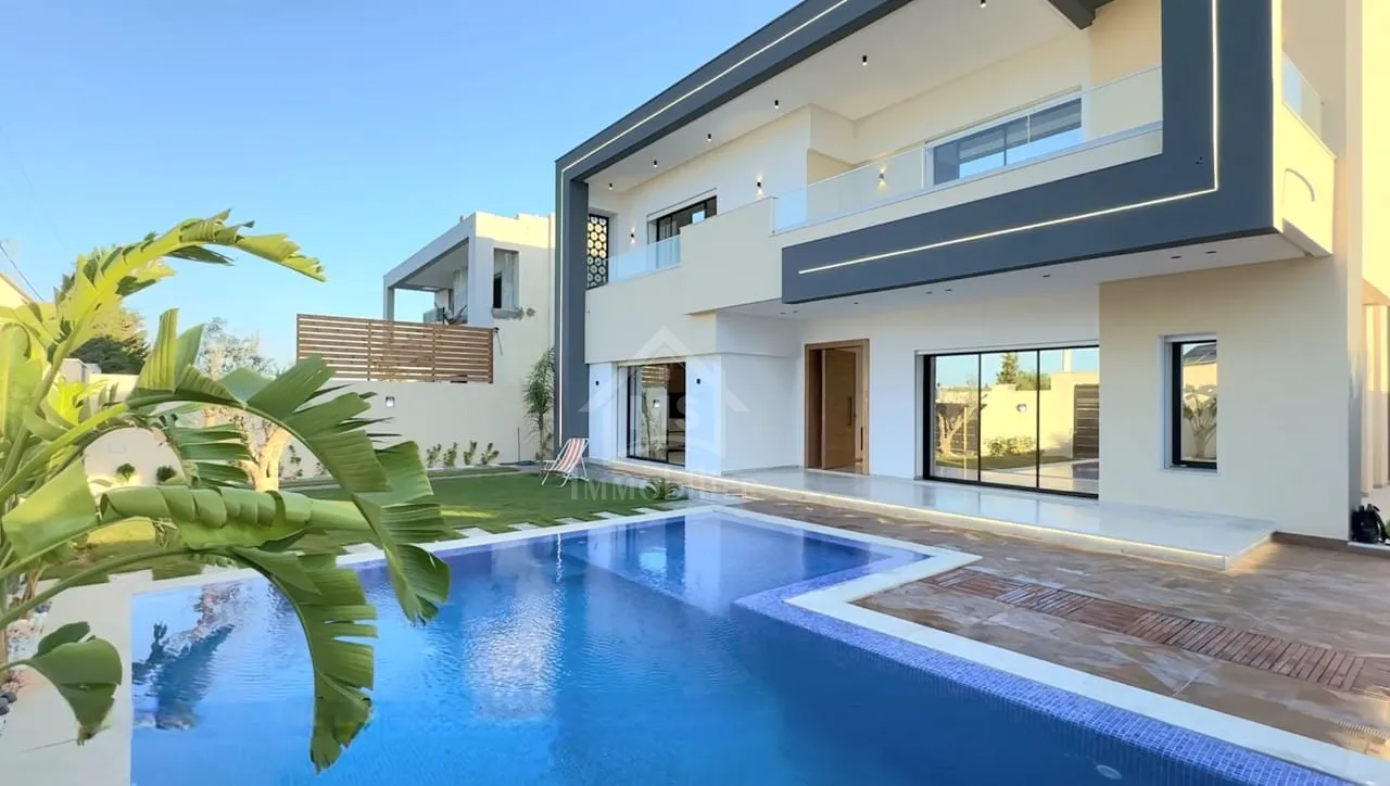 Villa S+4 toute neuve avec piscine et jardin Ă Hammamet Sud 51355351