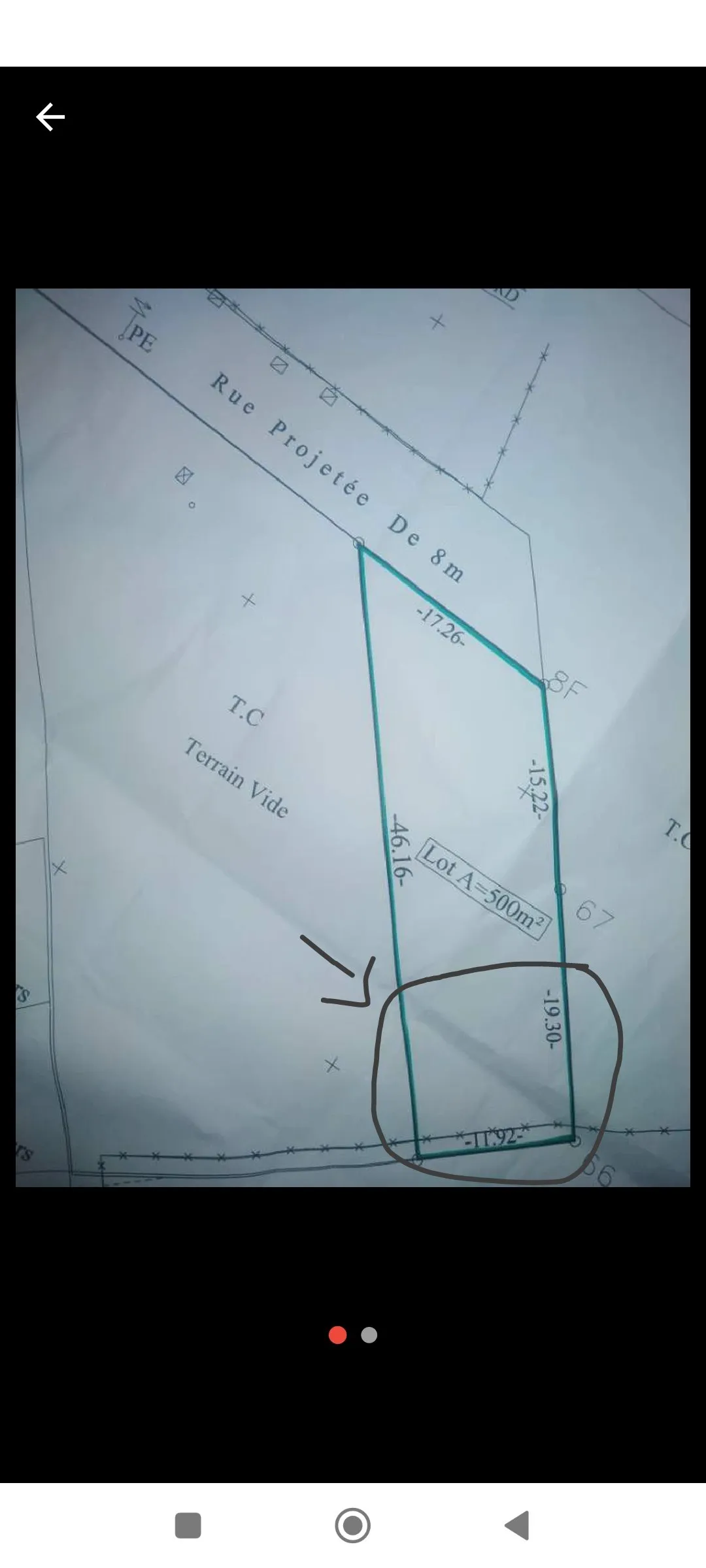 قطعة أرض 200 م أو اكثر صالحة البناء قرب حمام لينا ابتداءا من 200 من الي 700 م