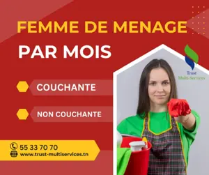 DES FEMMES DE MENAGE PAR MOIS A ettahrir