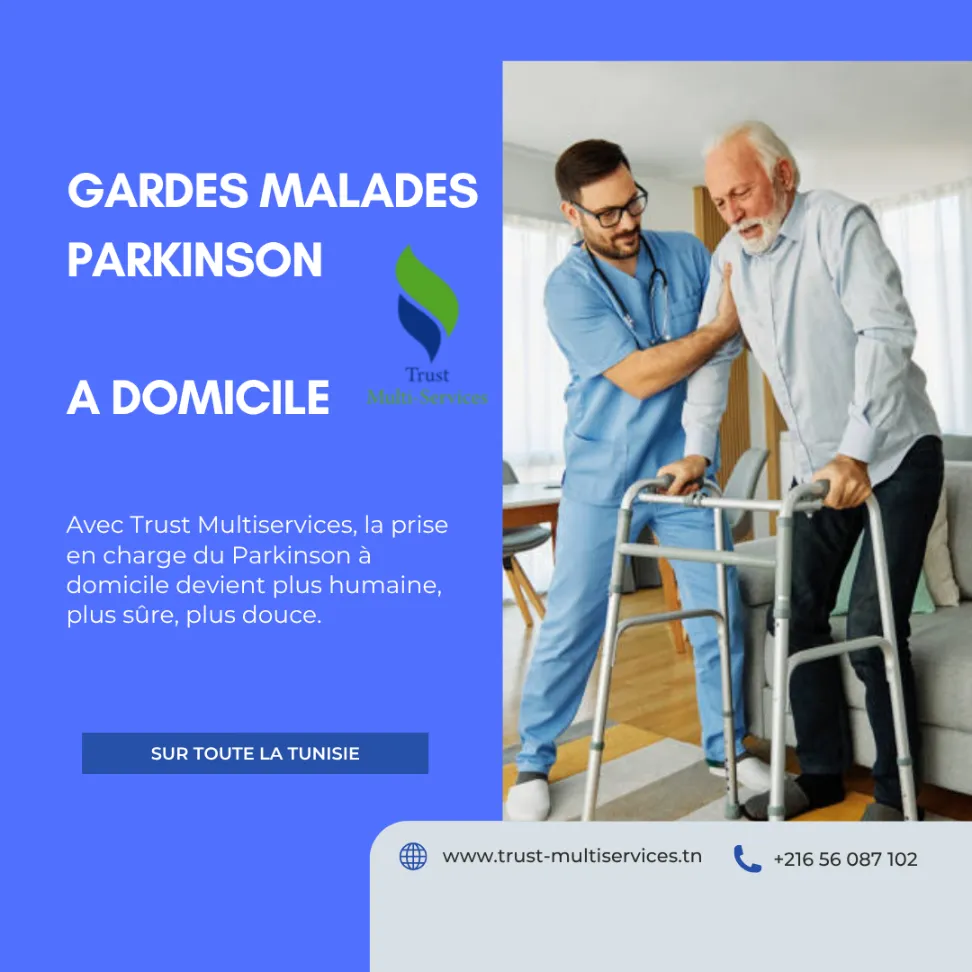 GARDES MALADES DE PARKINSON A DOMICILE  À MONASTIR