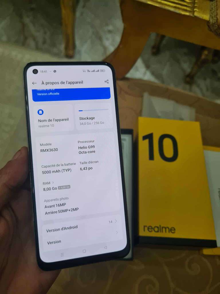 realme 10 bonne occasion 

ram 8g +4 

stockage 256g 